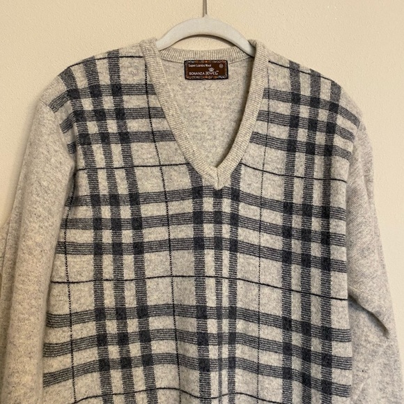 Vintage SUPER LAMBS WOOL Preppy Academia Sweater by Bonanza Jewel Size 42 / M - Picture 4 of 14